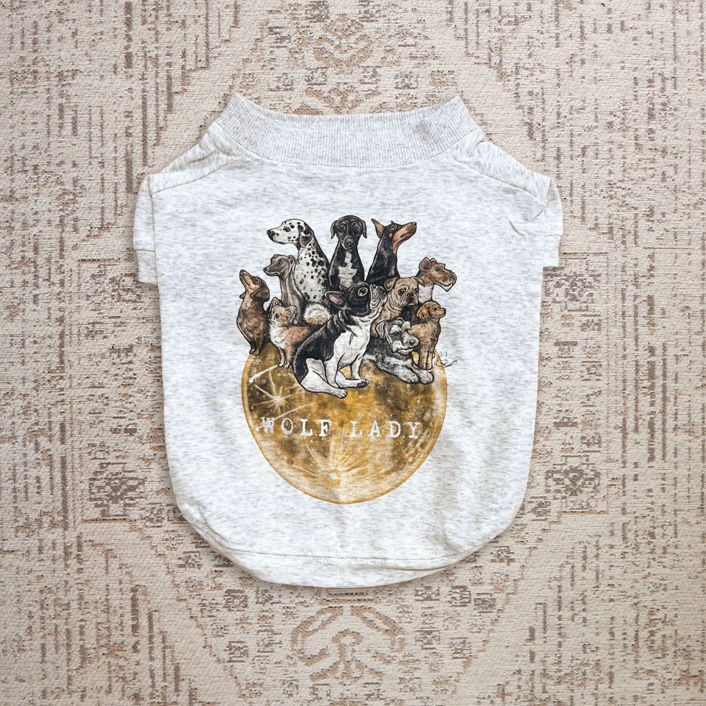 【受注生産！ 12/26 まで予約（1 月中旬～お届け）】 〈WOLFLADY×RUUU.〉 DOG T-SHIRTS/ 犬用T シャツ