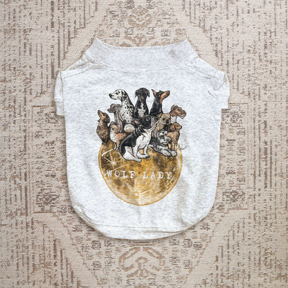 【受注生産！ 12/26 まで予約（1 月中旬～お届け）】 〈WOLFLADY×RUUU.〉 DOG T-SHIRTS/ 犬用T シャツ