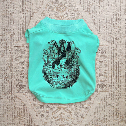 【受注生産！ 12/26 まで予約（1 月中旬～お届け）】 〈WOLFLADY×RUUU.〉 DOG T-SHIRTS/ 犬用T シャツ