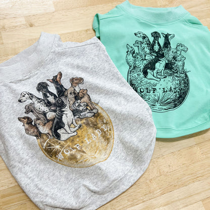 【受注生産！ 12/26 まで予約（1 月中旬～お届け）】 〈WOLFLADY×RUUU.〉 DOG T-SHIRTS/ 犬用T シャツ
