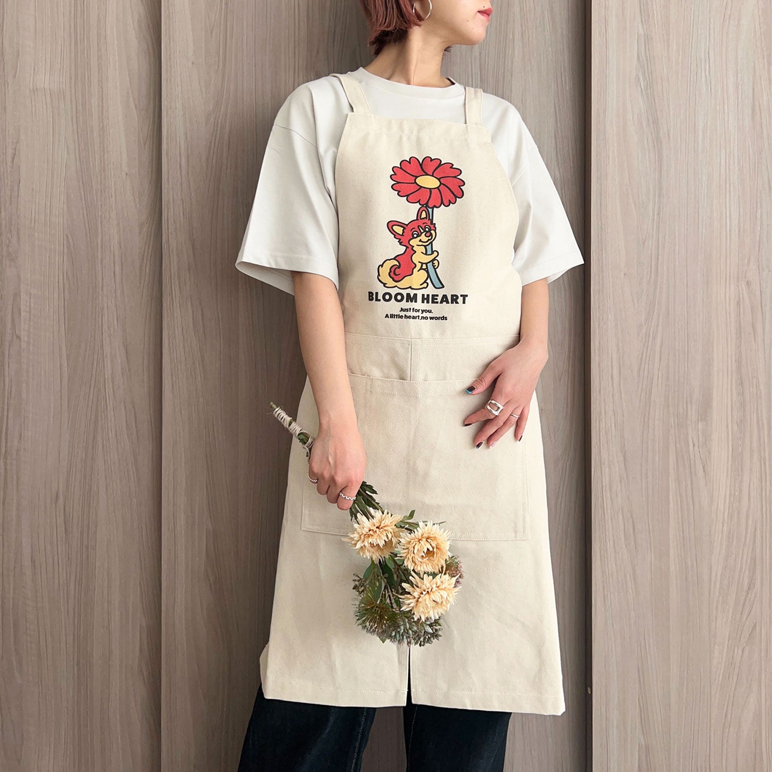 期間限定！ 5/17 まで販売中】〈 BLOOM HEART♡〉APRON/ エプロン