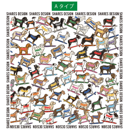 SHARES ALL OVER CUSHION COVER/ 総柄-クッションカバー（送料無料）