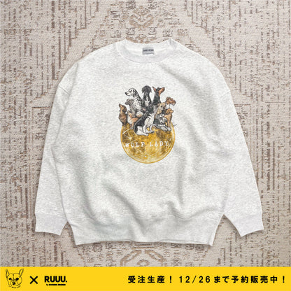【受注生産！ 12/26 まで予約（1 月中旬～お届け）】 〈WOLFLADY×RUUU.〉 BIG SWEAT/ ビッグ裏起毛スウェット