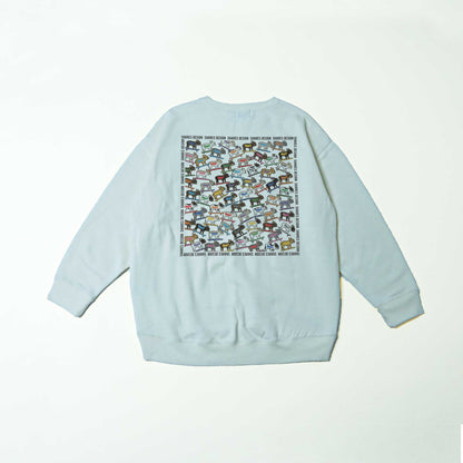 フレブル ALL OVER  LADIES SWEAT / 総柄-レディーススウェット