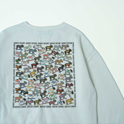 フレブル ALL OVER  LADIES SWEAT / 総柄-レディーススウェット