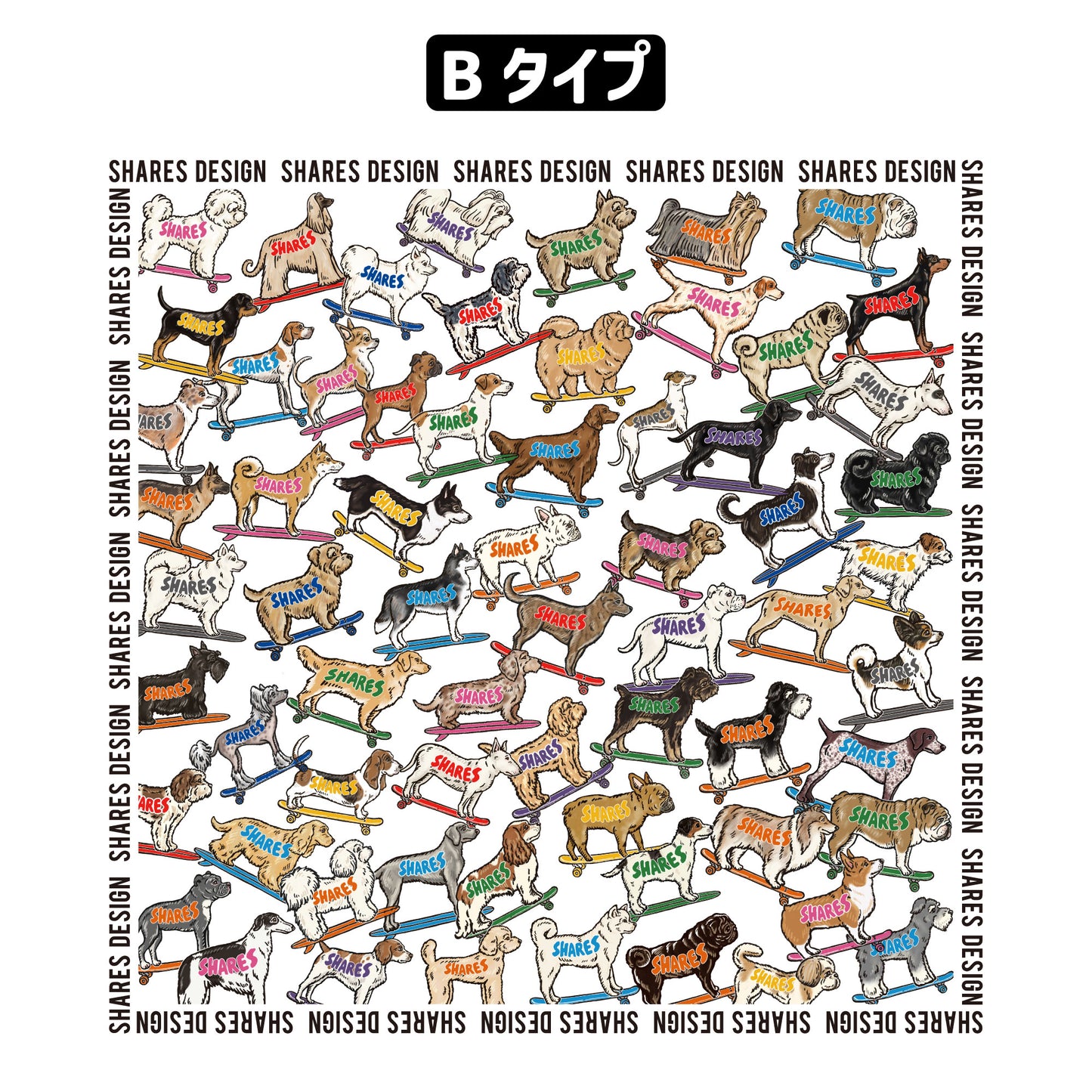 SHARES ALL OVER COOL DRY TEE / 総柄 - 接触冷感 Tシャツ