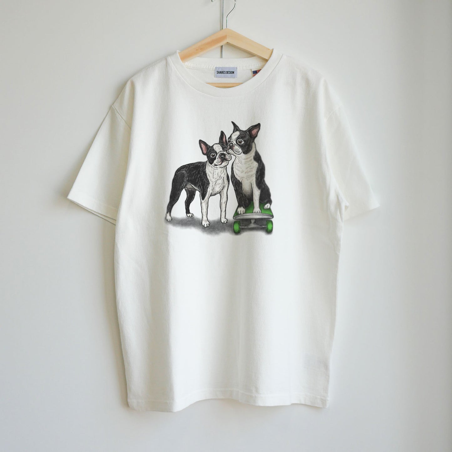 USA COTTON 80ｓVINTAGE Boston Terrier Tee