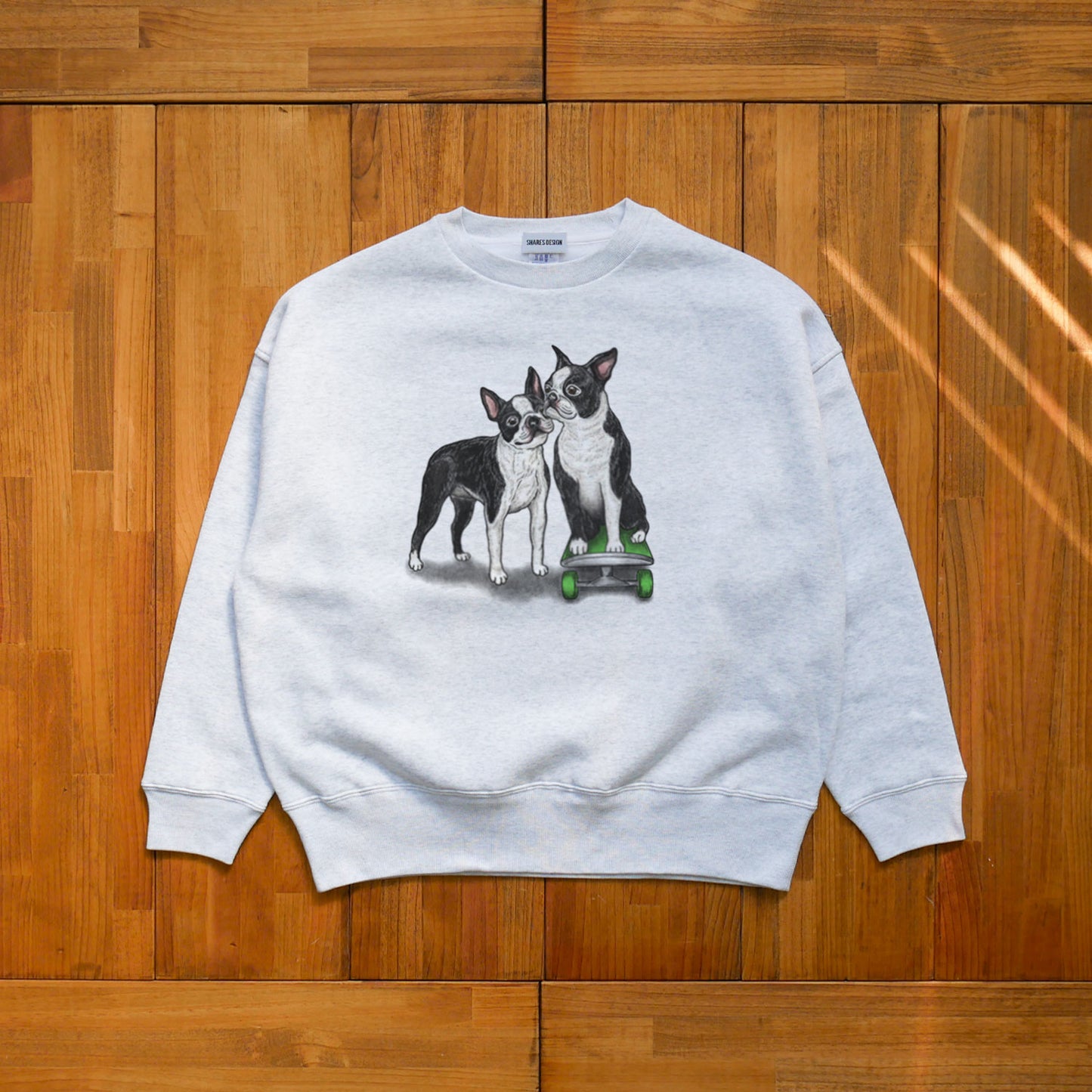 80's VTG BOSTON TERRIER BIG CREW SWEAT / ビッグスウェット