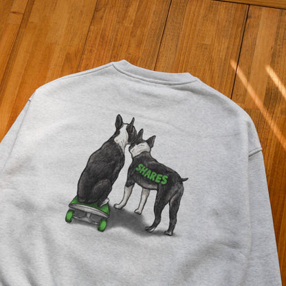 80's VTG BOSTON TERRIER BIG CREW SWEAT / ビッグスウェット