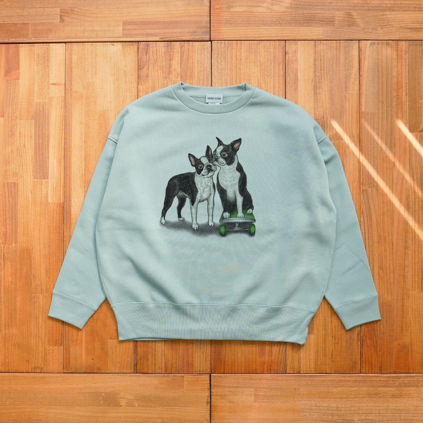 80's VTG BOSTON TERRIER BIG CREW SWEAT / ビッグスウェット