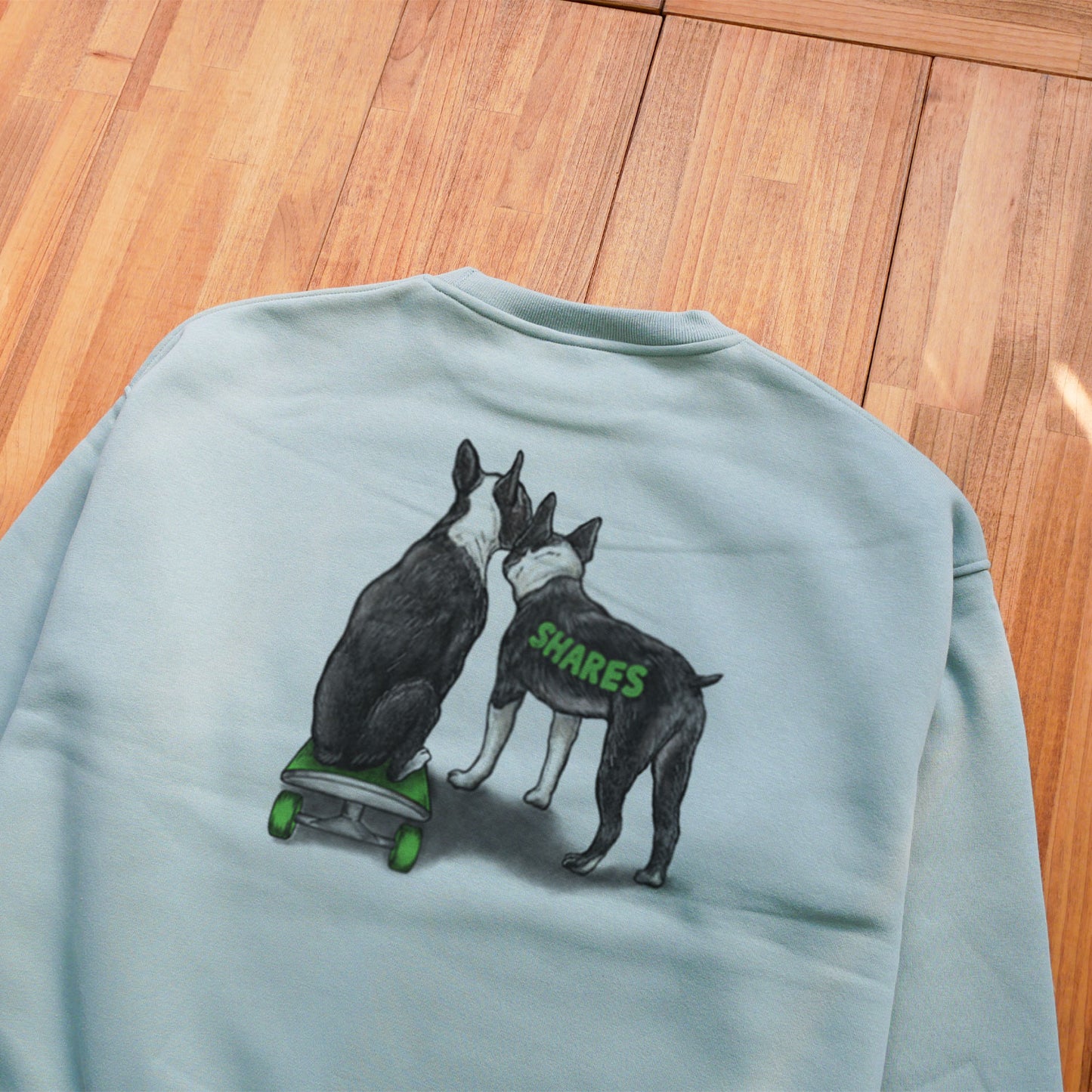 80's VTG BOSTON TERRIER BIG CREW SWEAT / ビッグスウェット