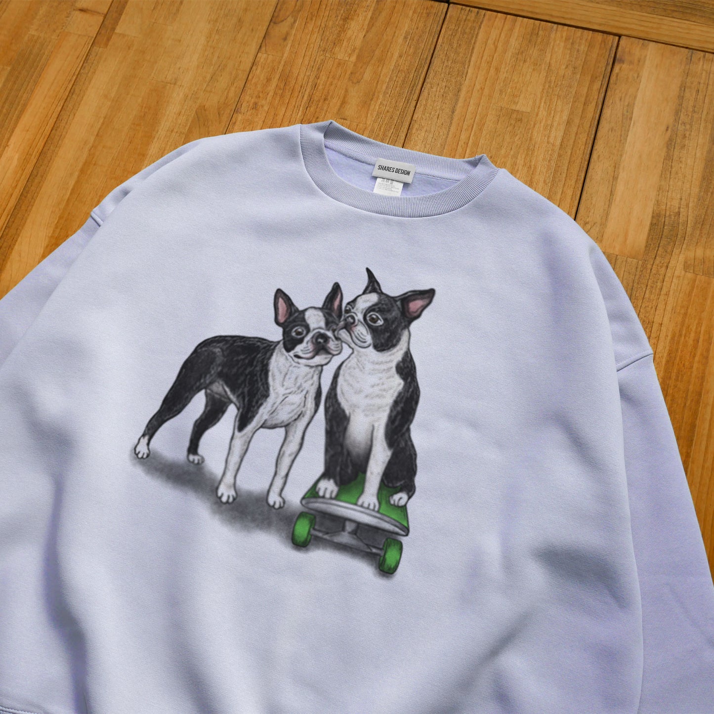 80's VTG BOSTON TERRIER BIG CREW SWEAT / ビッグスウェット