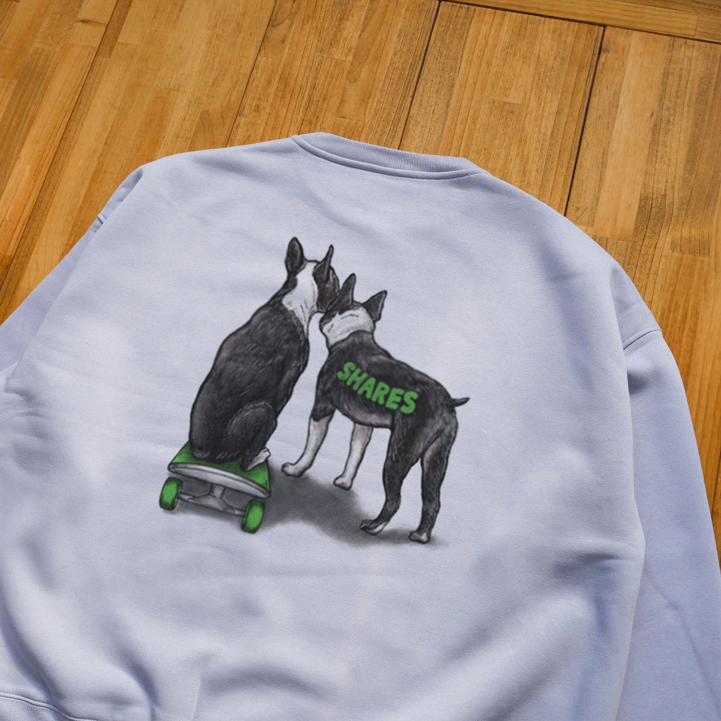 80's VTG BOSTON TERRIER BIG CREW SWEAT / ビッグスウェット