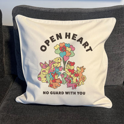 【期間限定！4/19まで販売中】 〈OPEN HEART♡〉   CUSHION COVER/ クッションカバー（送料無料）