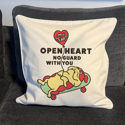 【期間限定！4/19まで販売中】 〈OPEN HEART♡〉   CUSHION COVER/ クッションカバー（送料無料）
