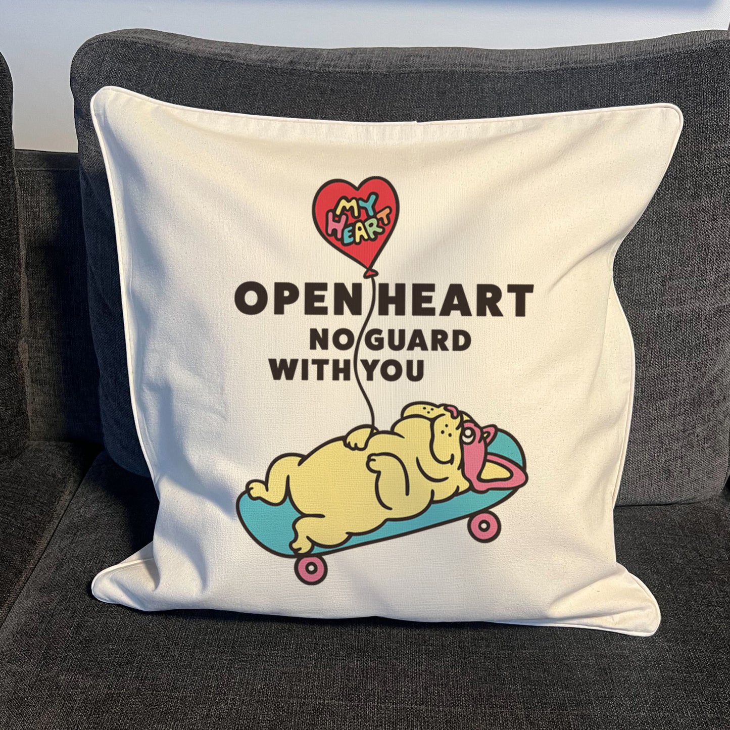 【期間限定！4/19まで販売中】 〈OPEN HEART♡〉   CUSHION COVER/ クッションカバー（送料無料）