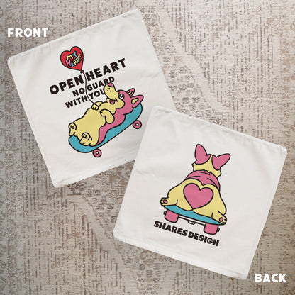 【期間限定！4/19まで販売中】 〈OPEN HEART♡〉   CUSHION COVER/ クッションカバー（送料無料）