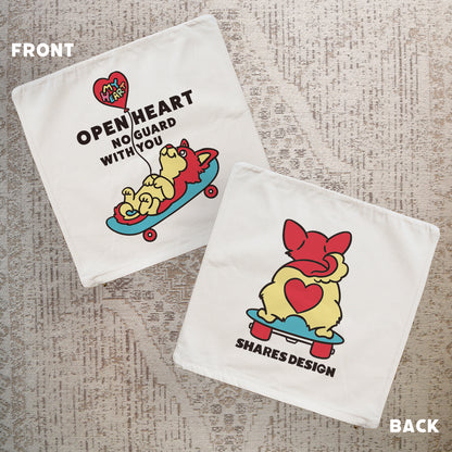 【期間限定！4/19まで販売中】 〈OPEN HEART♡〉   CUSHION COVER/ クッションカバー（送料無料）