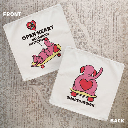 【期間限定！4/19まで販売中】 〈OPEN HEART♡〉   CUSHION COVER/ クッションカバー（送料無料）