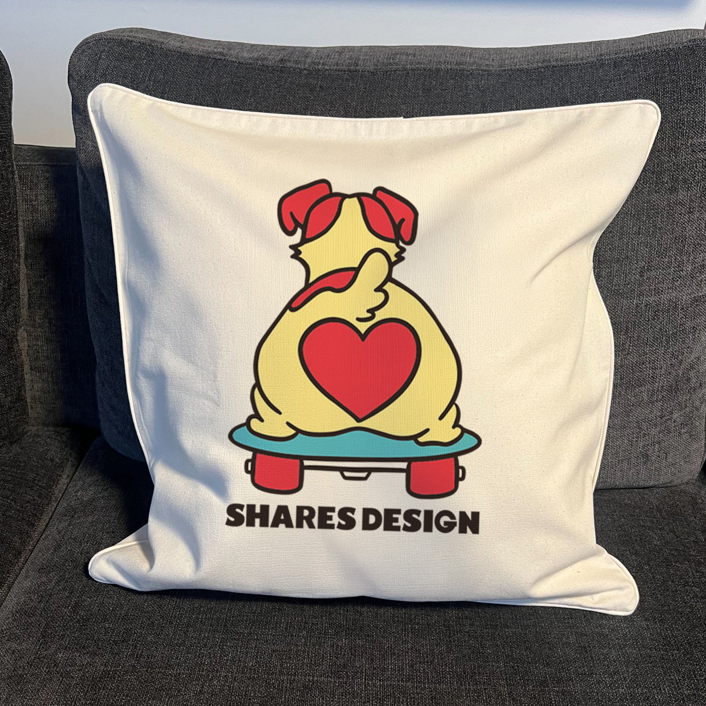【期間限定！4/19まで販売中】 〈OPEN HEART♡〉   CUSHION COVER/ クッションカバー（送料無料）