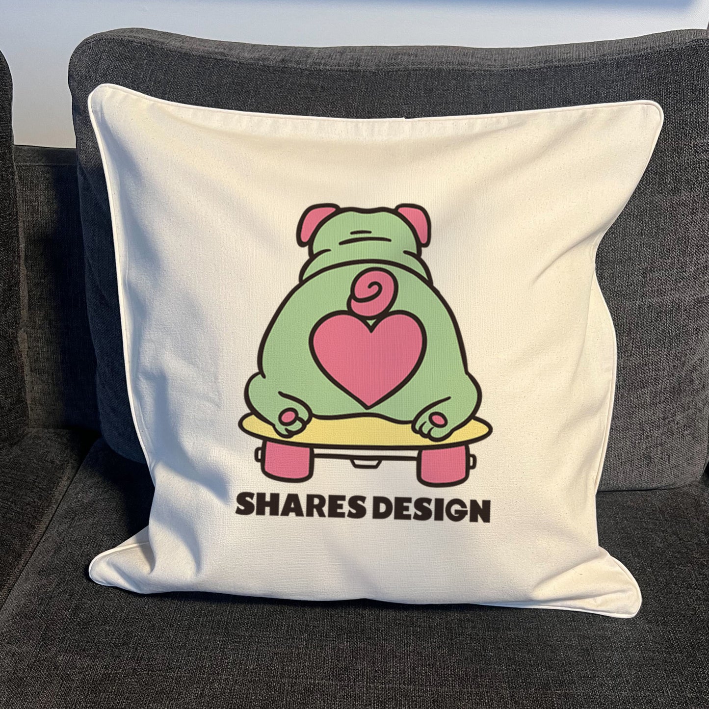 【期間限定！4/19まで販売中】 〈OPEN HEART♡〉   CUSHION COVER/ クッションカバー（送料無料）