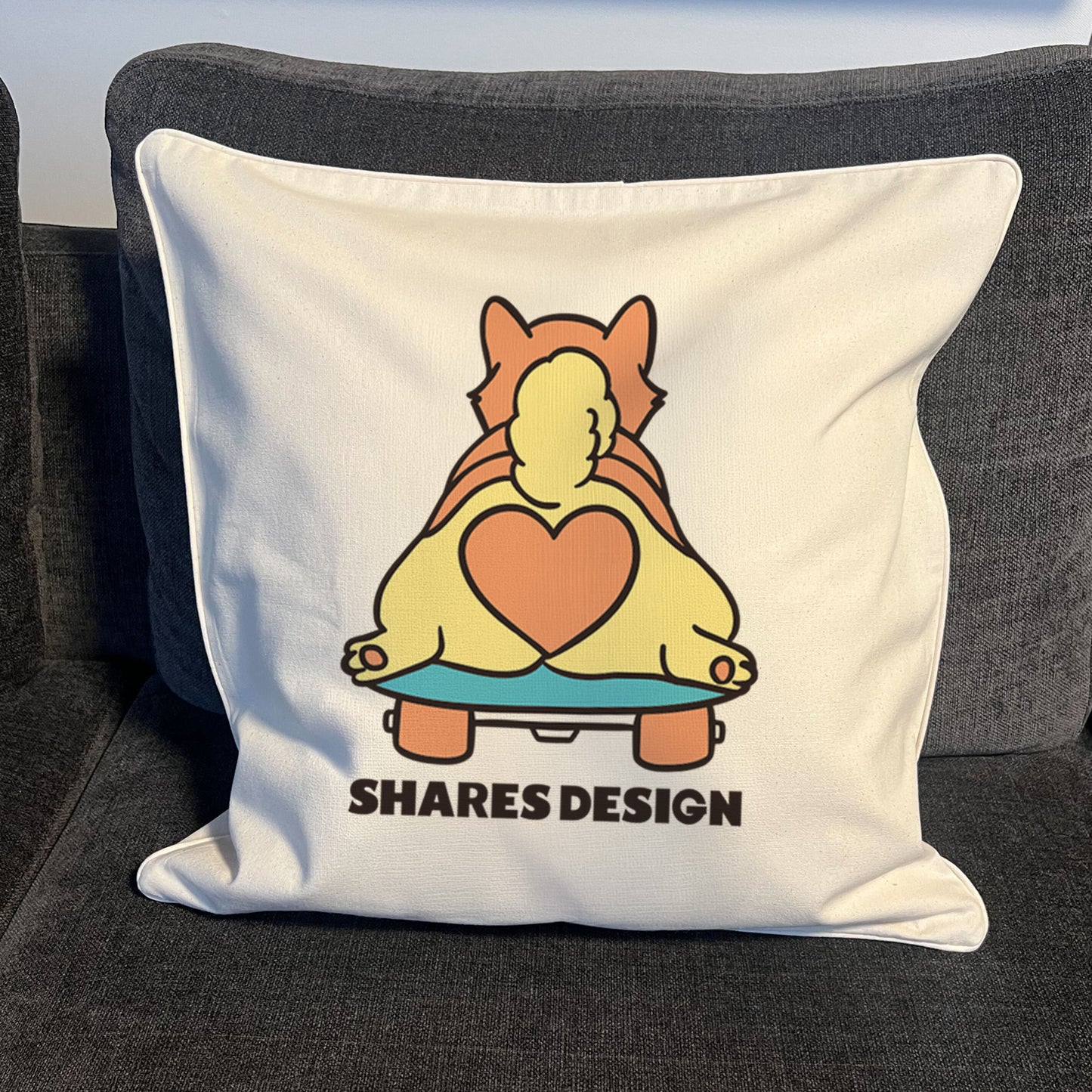 【期間限定！4/19まで販売中】 〈OPEN HEART♡〉   CUSHION COVER/ クッションカバー（送料無料）