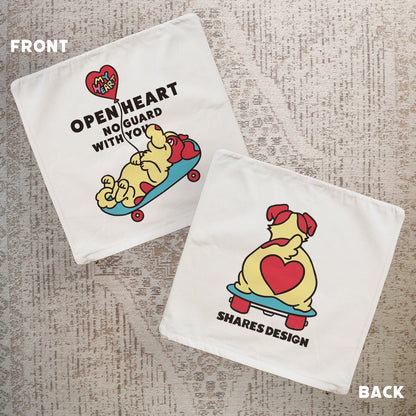 【期間限定！4/19まで販売中】 〈OPEN HEART♡〉   CUSHION COVER/ クッションカバー（送料無料）
