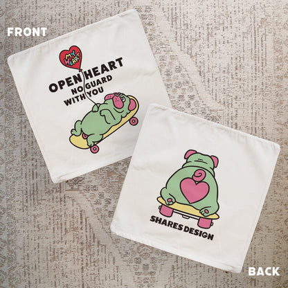 【期間限定！4/19まで販売中】 〈OPEN HEART♡〉   CUSHION COVER/ クッションカバー（送料無料）
