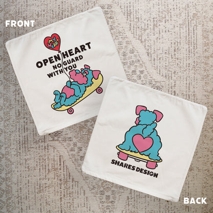 【期間限定！4/19まで販売中】 〈OPEN HEART♡〉   CUSHION COVER/ クッションカバー（送料無料）