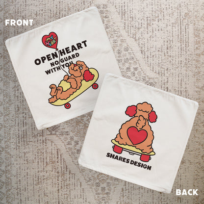【期間限定！4/19まで販売中】 〈OPEN HEART♡〉   CUSHION COVER/ クッションカバー（送料無料）