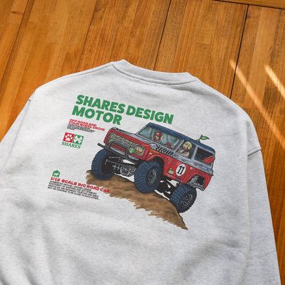 【1月中旬頃～お届け】SD-MOTOR   BIG CREW SWEAT / ビッグスウェット