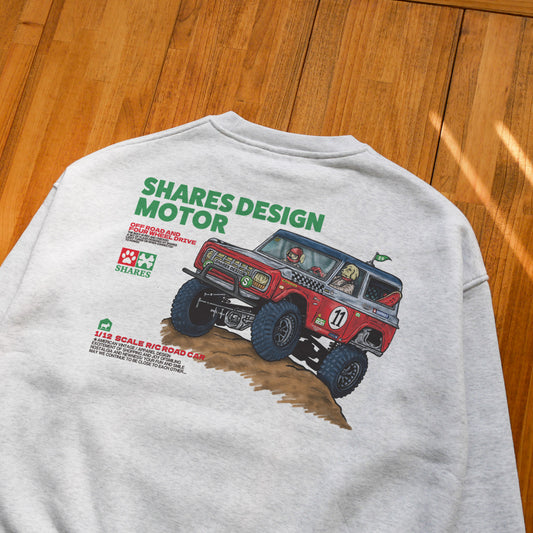 【1月中旬頃～お届け】SD-MOTOR   BIG CREW SWEAT / ビッグスウェット