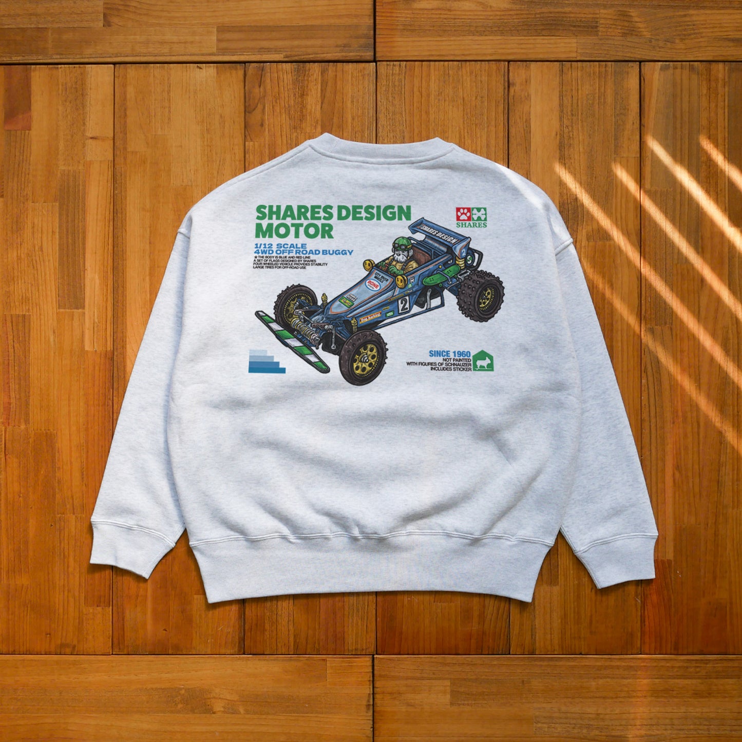 【1月中旬頃～お届け】SD-MOTOR   BIG CREW SWEAT / ビッグスウェット