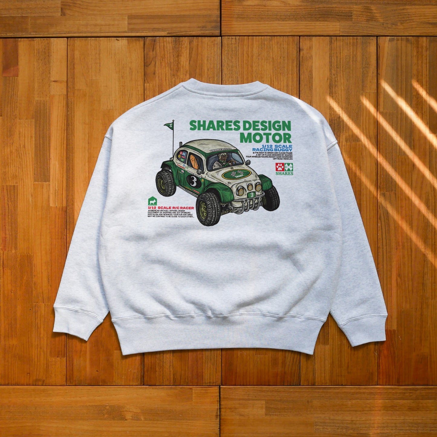 【1月中旬頃～お届け】SD-MOTOR   BIG CREW SWEAT / ビッグスウェット