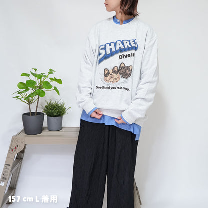 【期間限定！ 10/18 まで販売中】 〈 OYATSU TIME〉CREW SWEAT/ スウェット