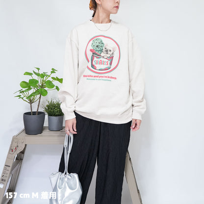 【期間限定！ 10/18 まで販売中】 〈 OYATSU TIME〉CREW SWEAT/ スウェット