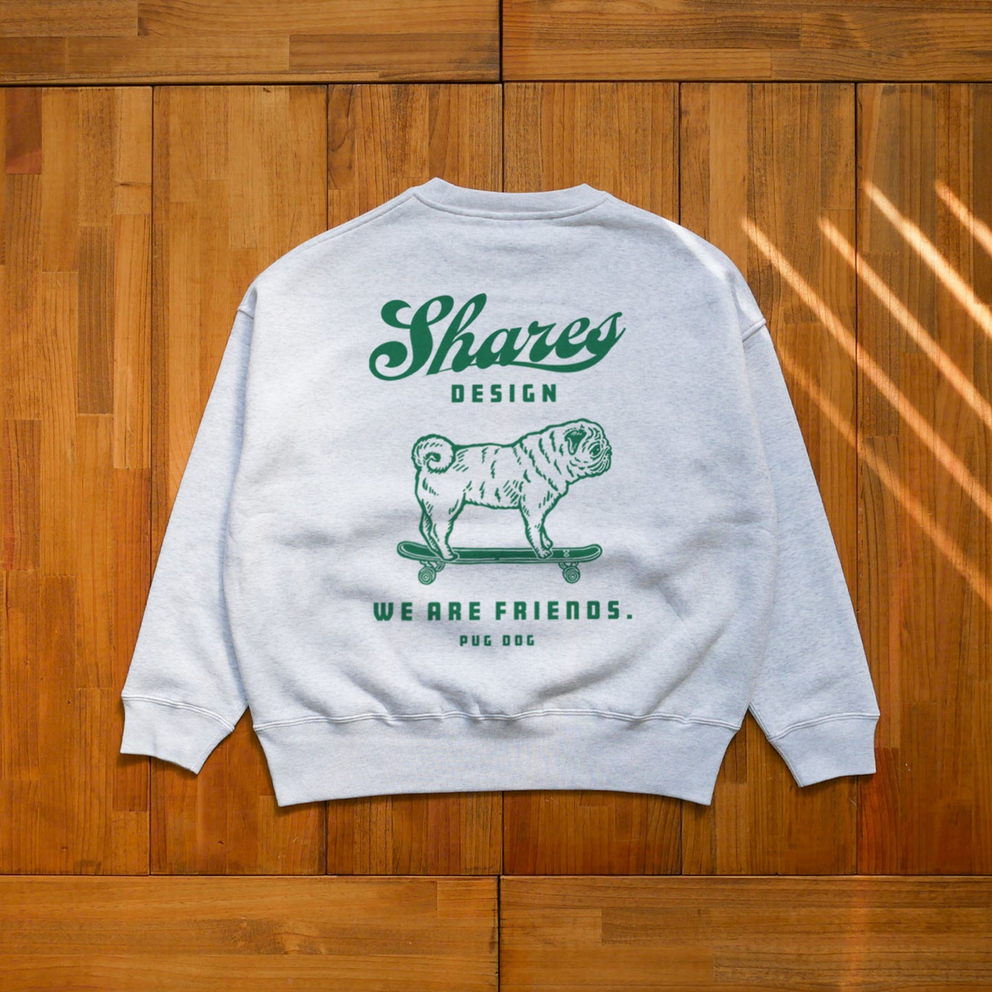 PUG-FRIENDS BIG CREW SWEAT / クルーネックスウェット