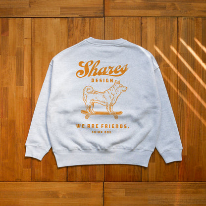 SHIBA-FRIENDS BIG CREW SWEAT / クルーネックスウェット