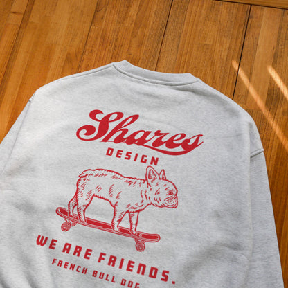 FRENCH BULLDOG-FRIENDS BIG CREW SWEAT / クルーネックスウェット