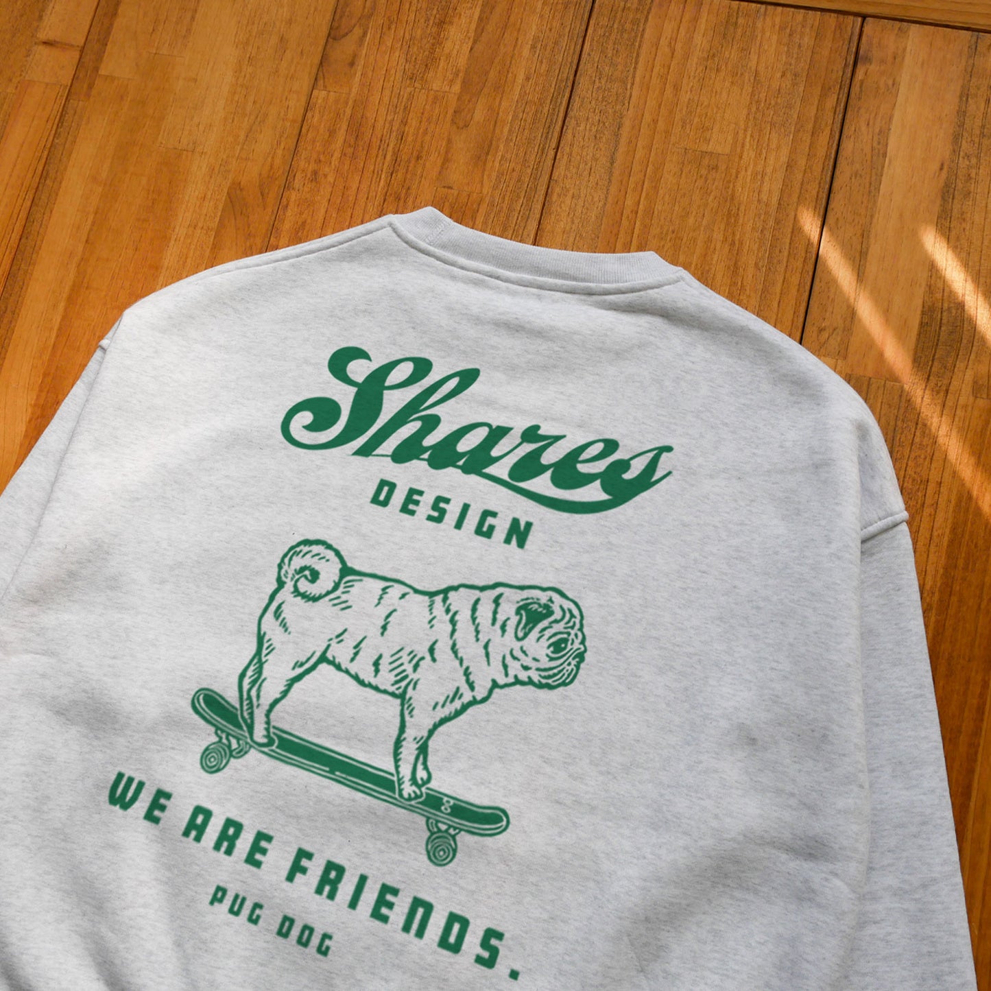 PUG-FRIENDS BIG CREW SWEAT / クルーネックスウェット