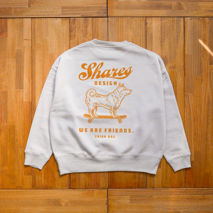 SHIBA-FRIENDS BIG CREW SWEAT / クルーネックスウェット