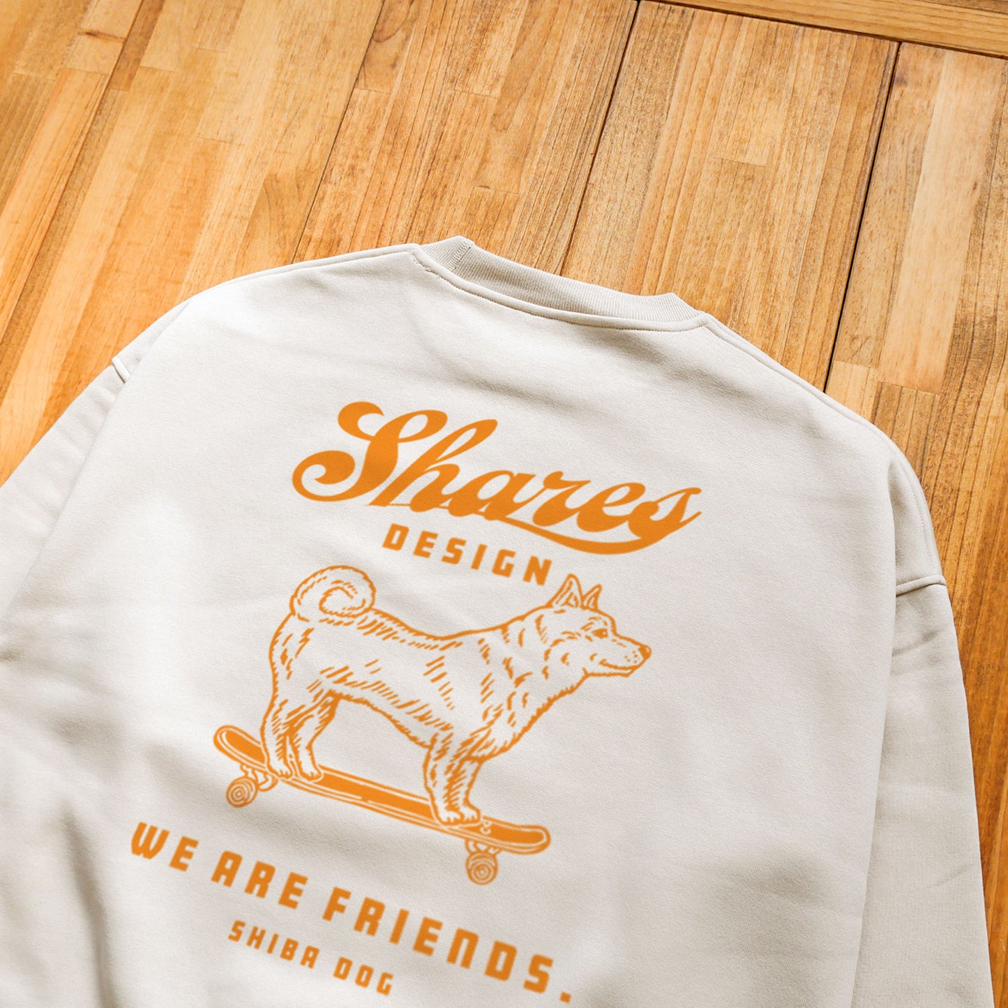 SHIBA-FRIENDS BIG CREW SWEAT / クルーネックスウェット