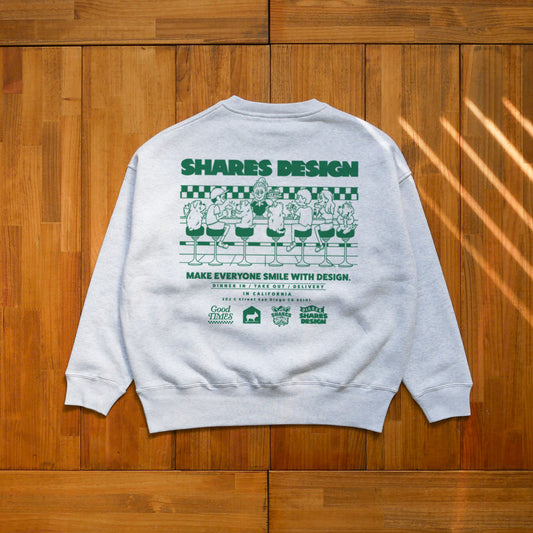 DINNER-DELIVERY【Green】  / BIG CREW SWEAT