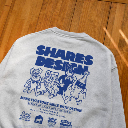 【1月中旬頃～お届け】DINNER-DELIVERY   BIG CREW SWEAT / ビッグスウェット