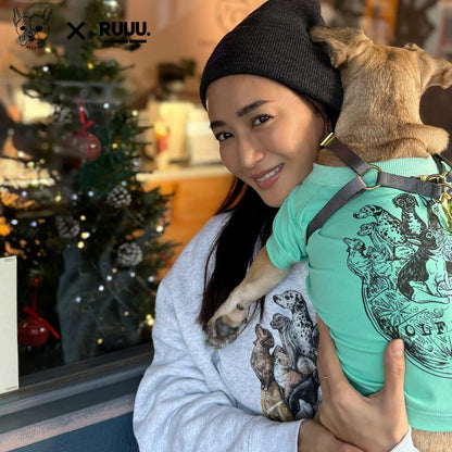 【受注生産！ 12/26 まで予約（1 月中旬～お届け）】 〈WOLFLADY×RUUU.〉 DOG T-SHIRTS/ 犬用T シャツ
