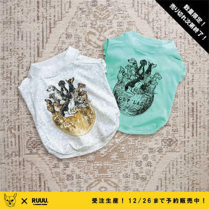 【受注生産！ 12/26 まで予約（1 月中旬～お届け）】 〈WOLFLADY×RUUU.〉 DOG T-SHIRTS/ 犬用T シャツ