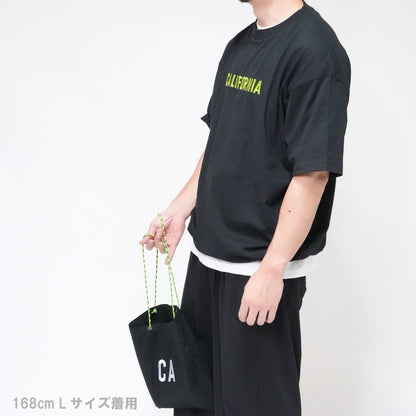 〈期間限定受注生産〉ネーム刺繍セミオーダー【 ドローコード T＋スクエアトートバッグ お得セット】