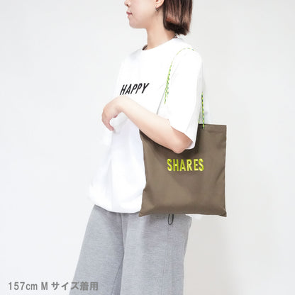 〈期間限定受注生産〉ネーム刺繍セミオーダー【 ドローコード T＋スクエアトートバッグ お得セット】