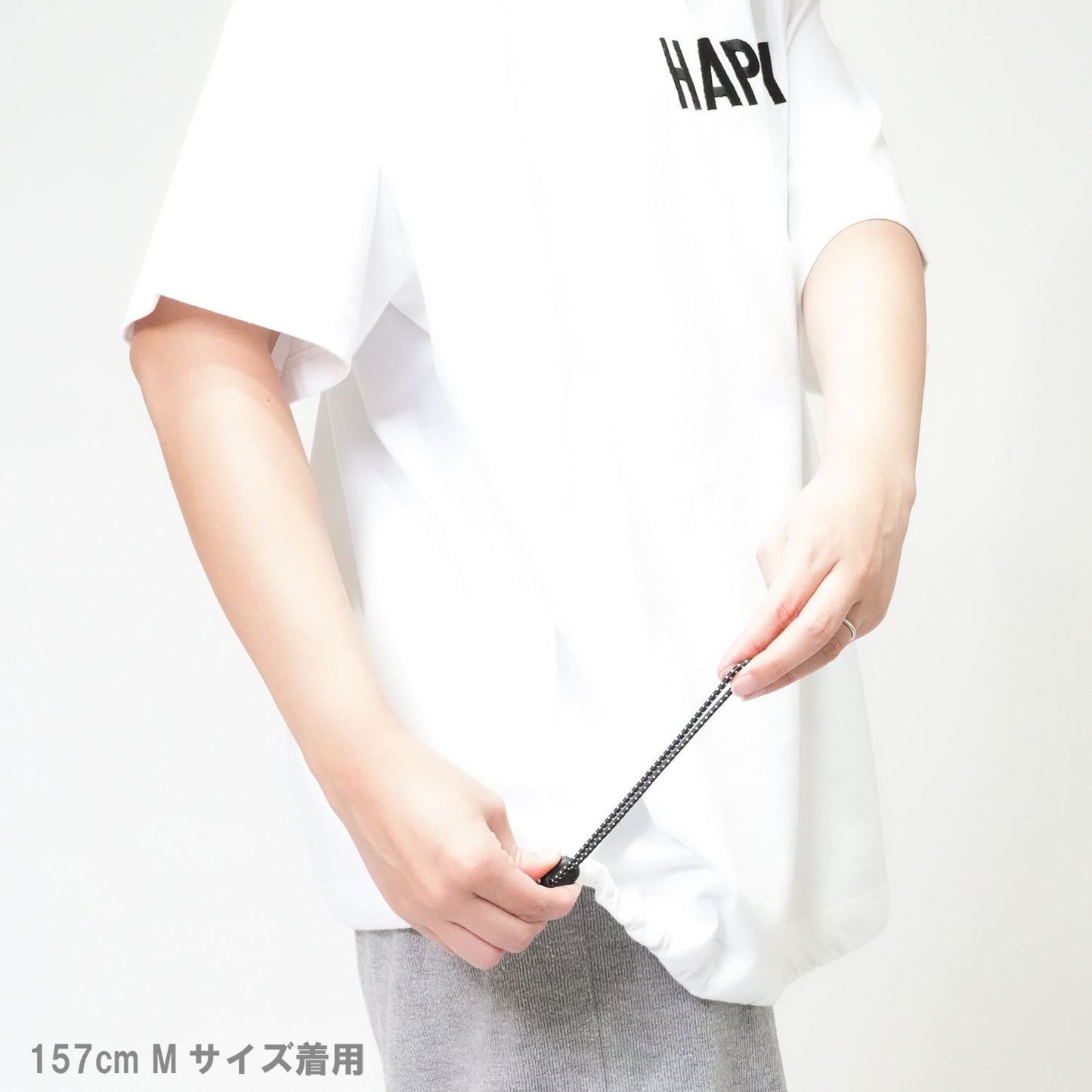 〈期間限定受注生産〉ネーム刺繍セミオーダー【 DRAWCORD T-SHIRT/ドローコード Tシャツ】