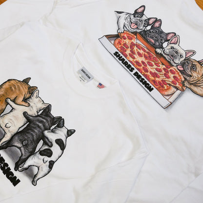 【期間限定販売！12月中旬お届け】 PIZZA 4BUHI  / LONG SLEEVE T-shirts